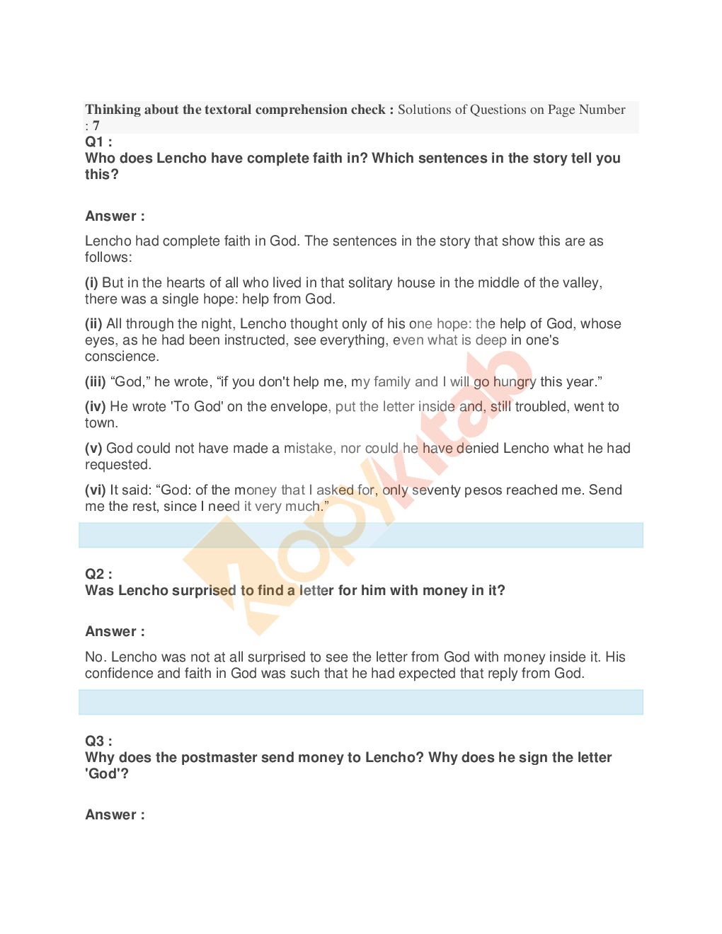 NCERT Solution For Class-10 First Flight (English) - Page 4