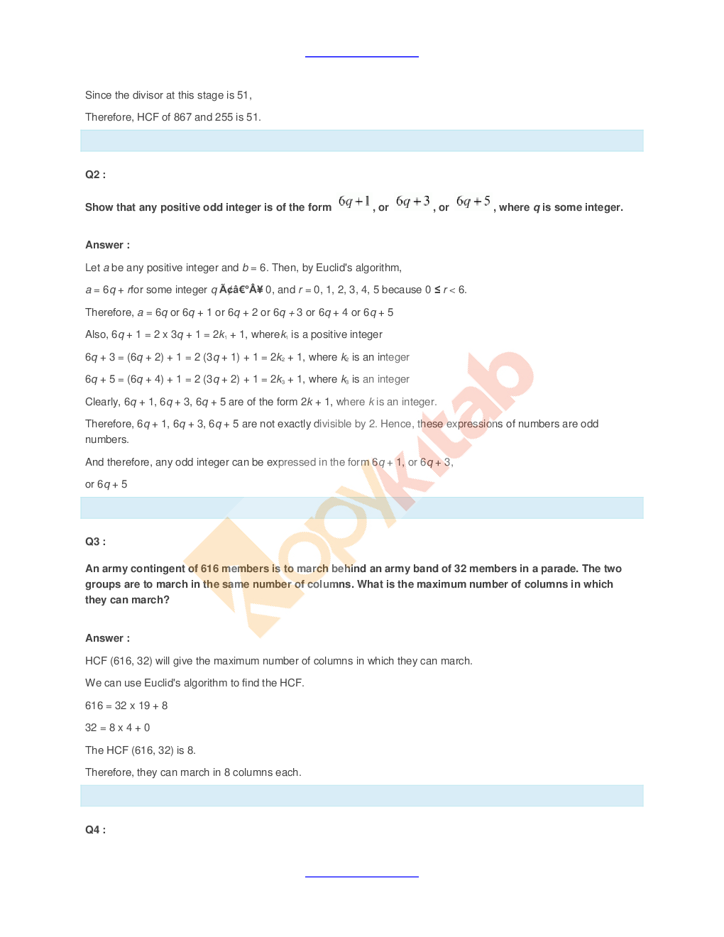 NCERT Solution For Class-10 Maths - Page 3