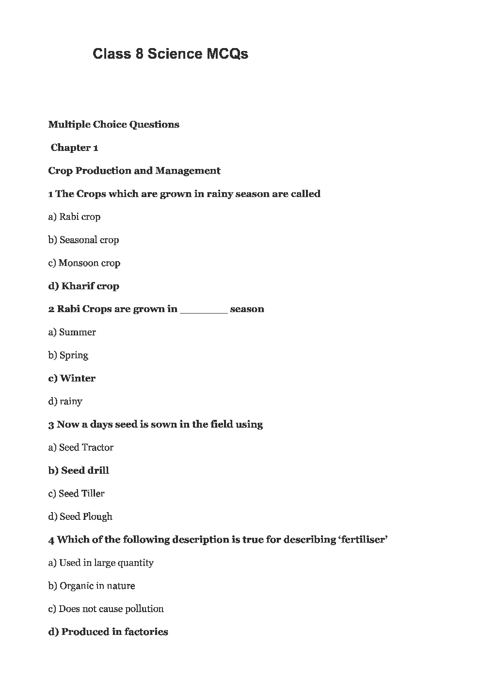 Olympiad Class-8 Topic Wise MCQs Science - Page 4