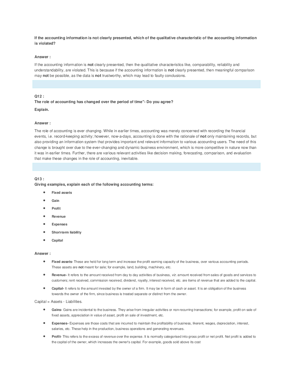 NCERT Solution For Class-11 Account Part-1 - Page 5