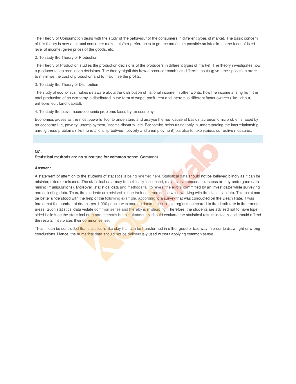 NCERT Solution For Class-11 Statistics - Page 4
