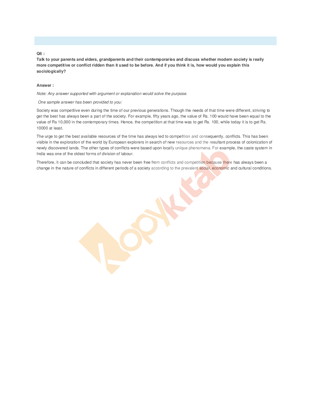 NCERT Solution For Class-11 Understanding Sociology - Page 4