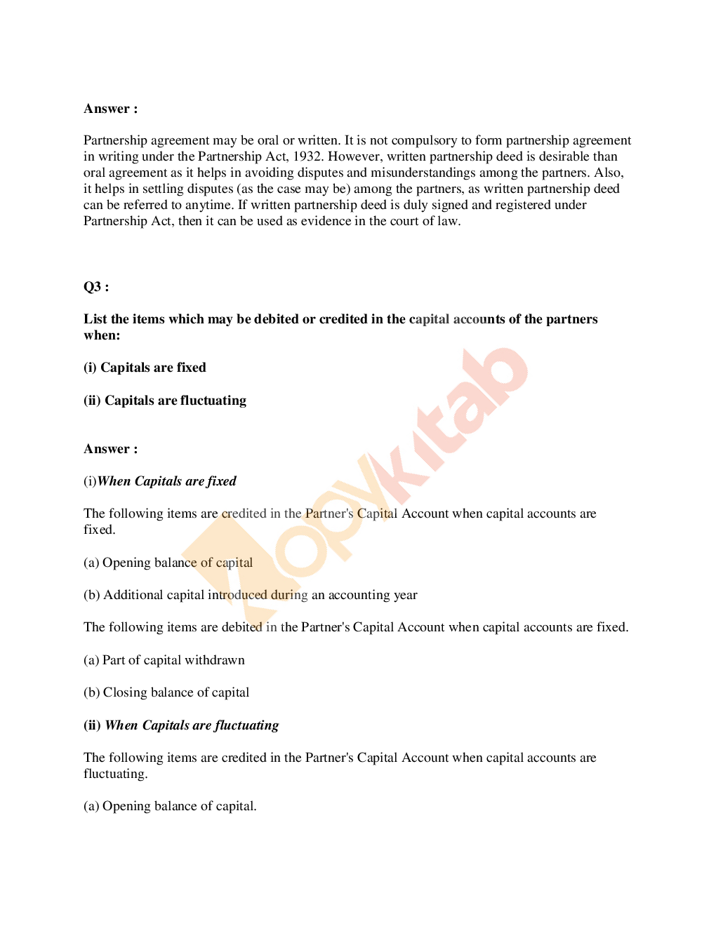 NCERT Solutions For Class-12 Account Part-2 - Page 3