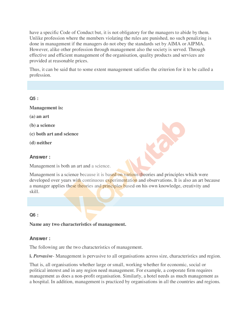 NCERT Solutions For Class-12 Business Studies Part-2 - Page 5