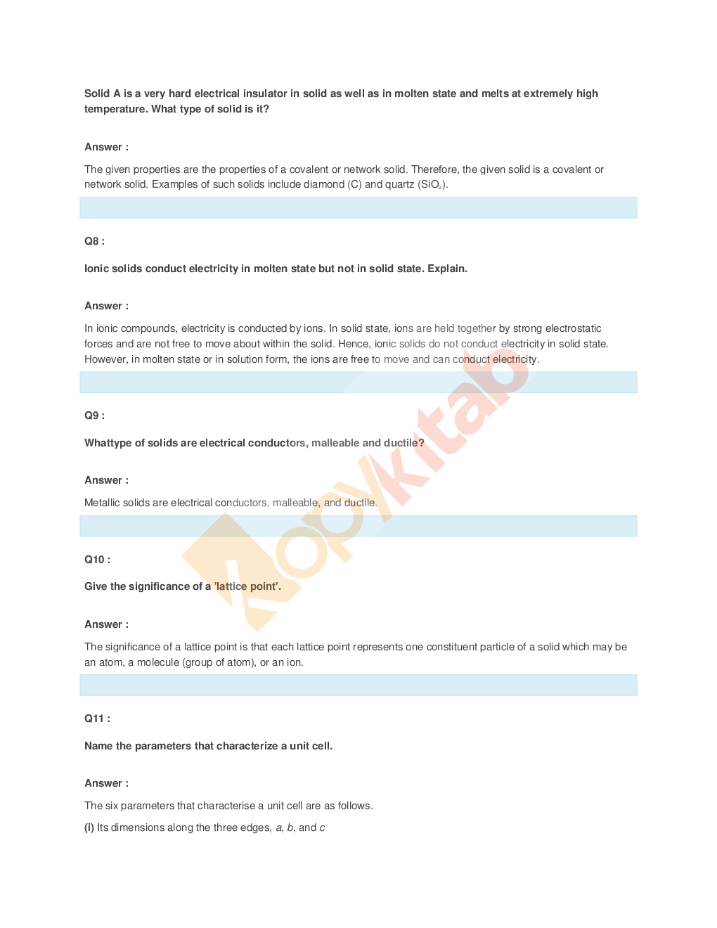 NCERT Solutions For Class-12 Chemistry - Page 4