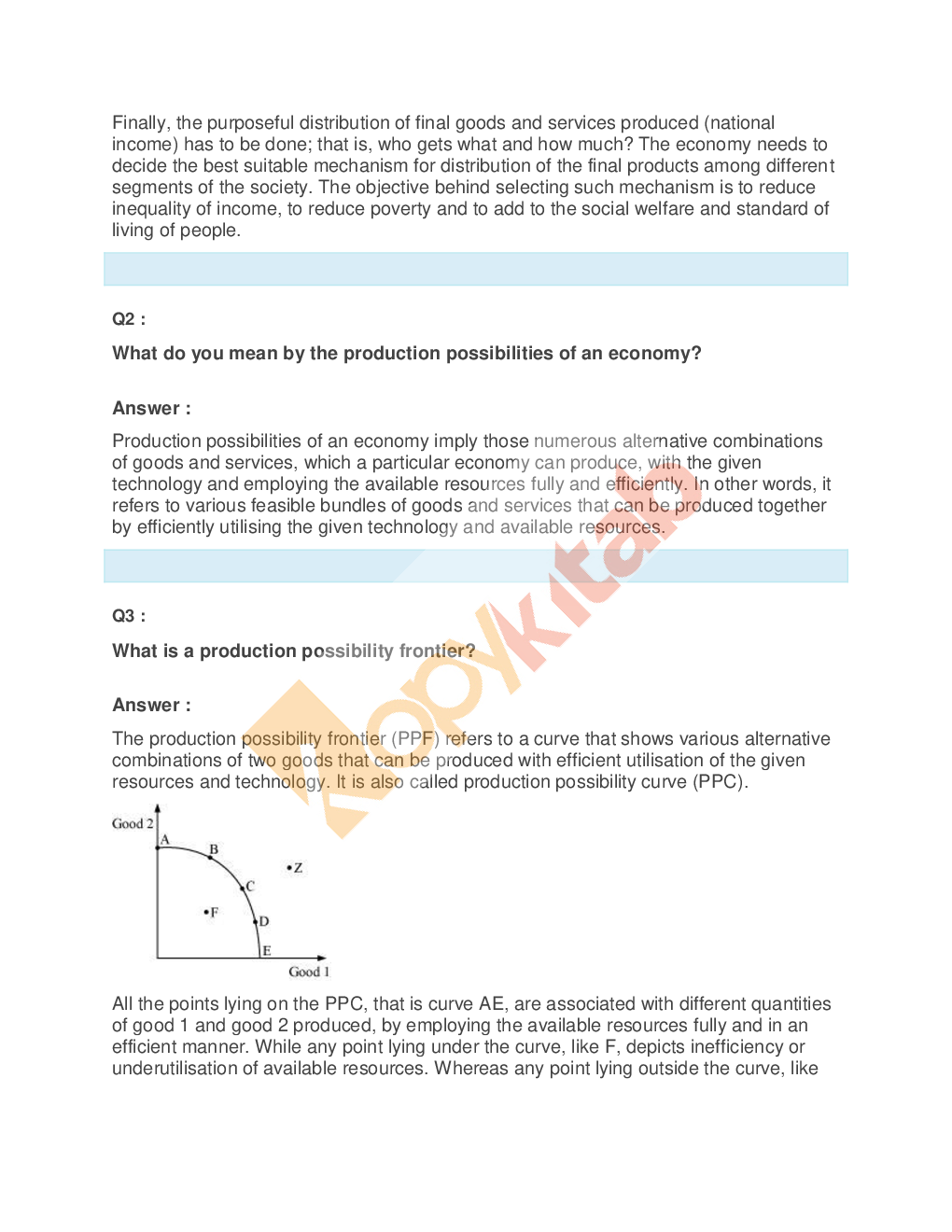 NCERT Solutions For Class-12 Economics Micro - Page 3