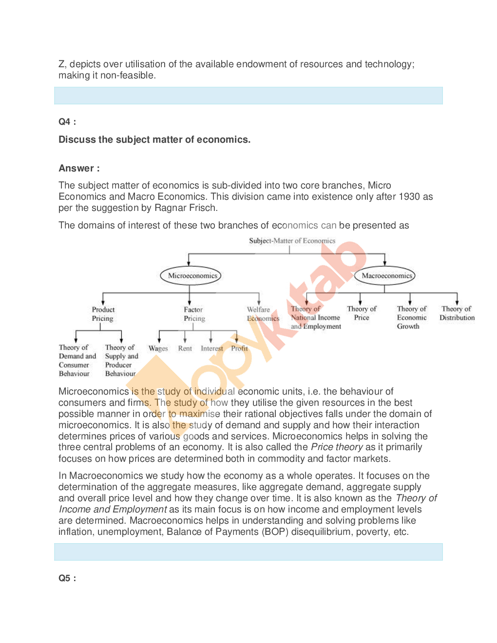 NCERT Solutions For Class-12 Economics Micro - Page 4