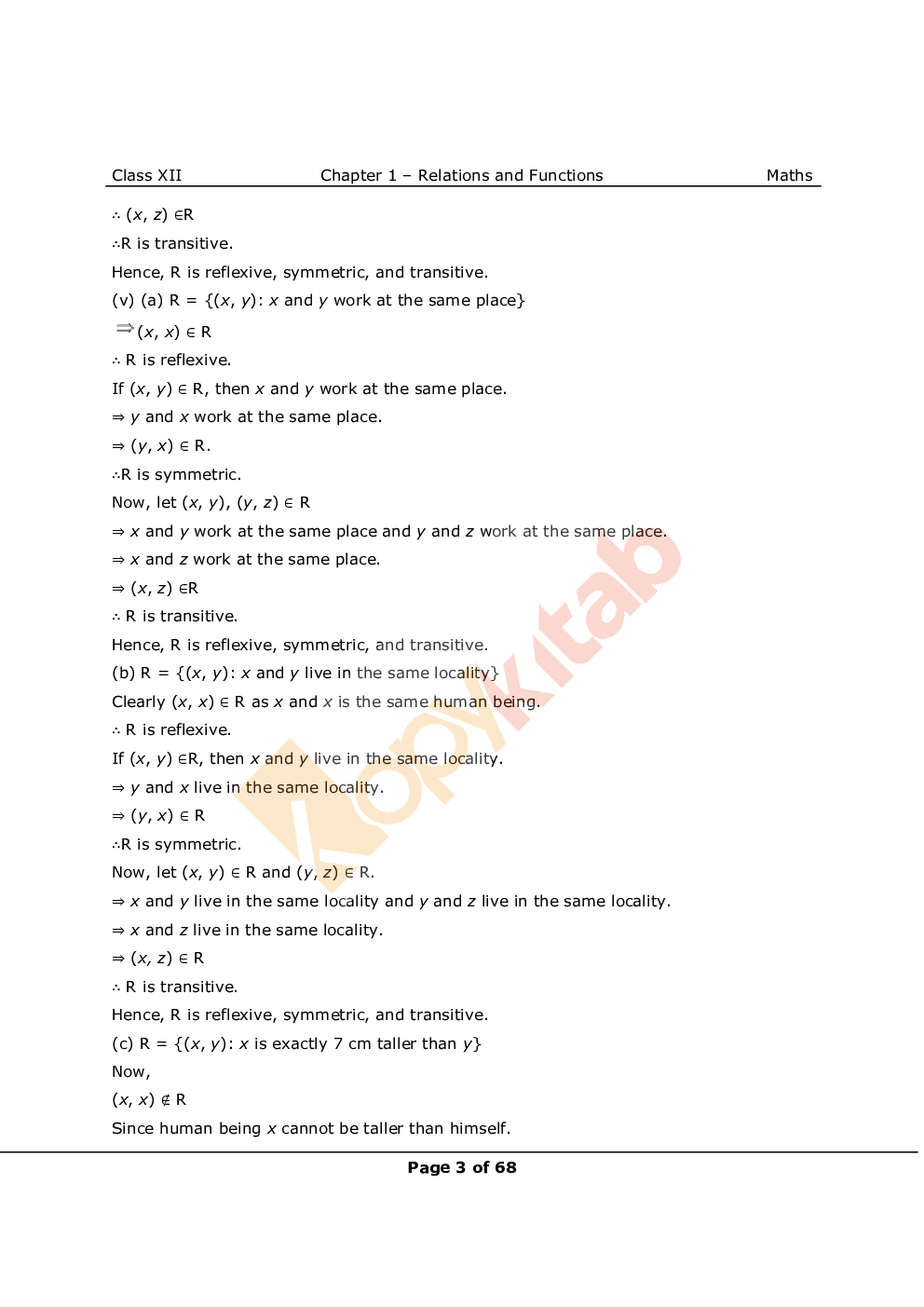 NCERT Solutions For Class-12 Maths - Page 4