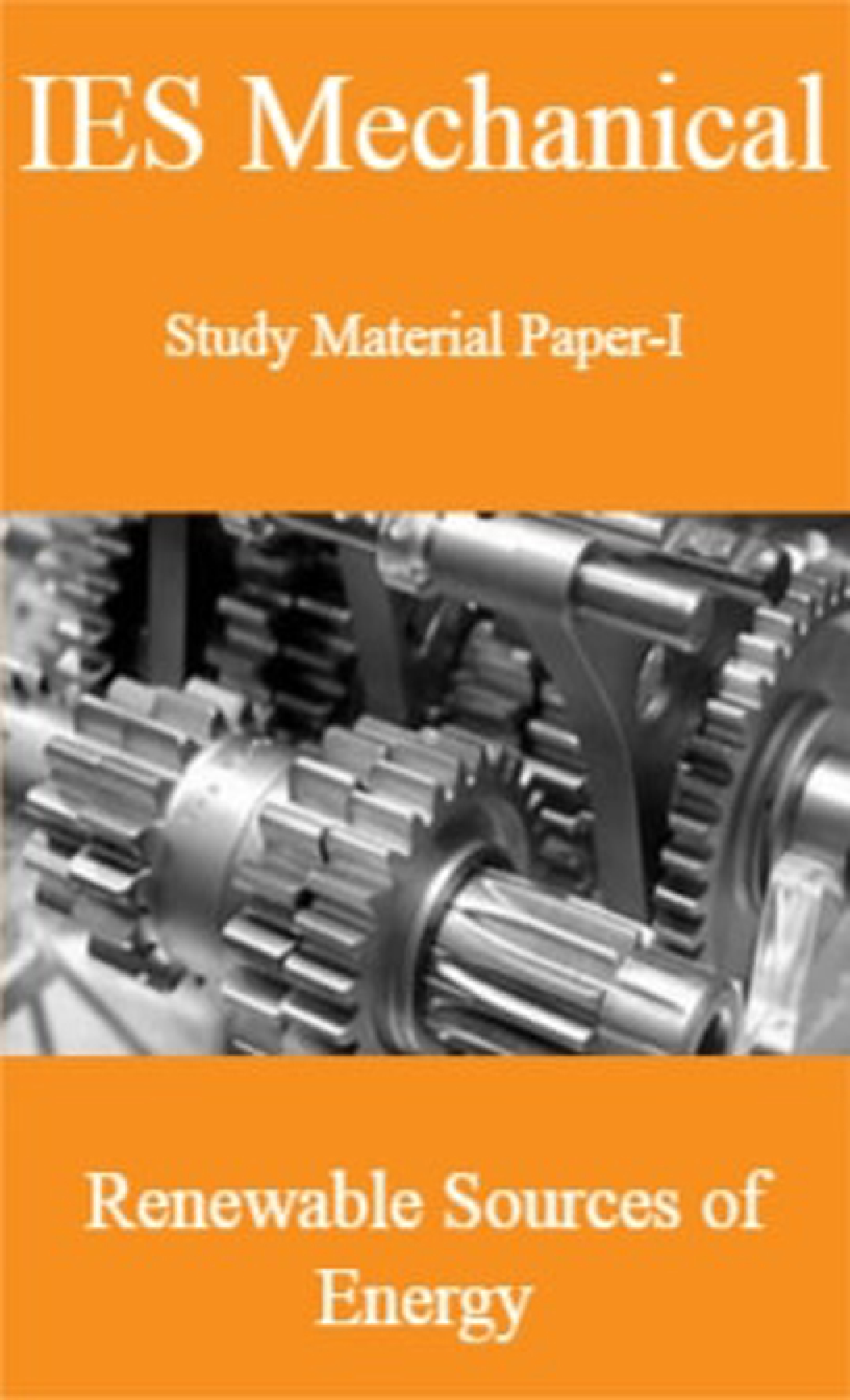 IES Mechanical Study Material Paper-I Renewable Sources of Energy - Page 1