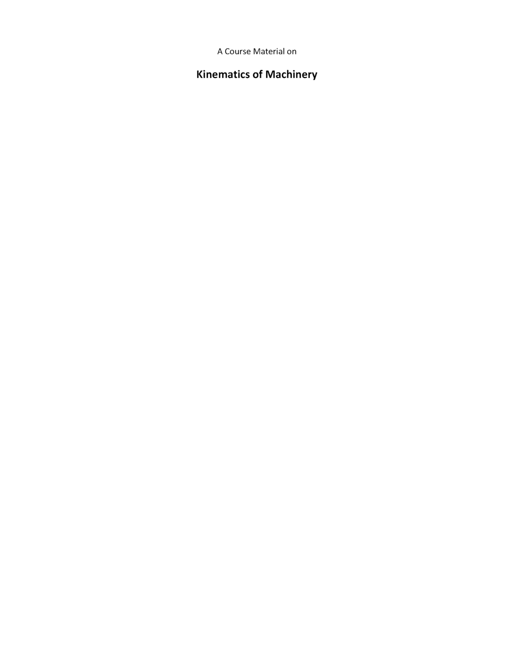 IES Mechanical Study Material Paper-II Mechanisms and Machines - Page 2