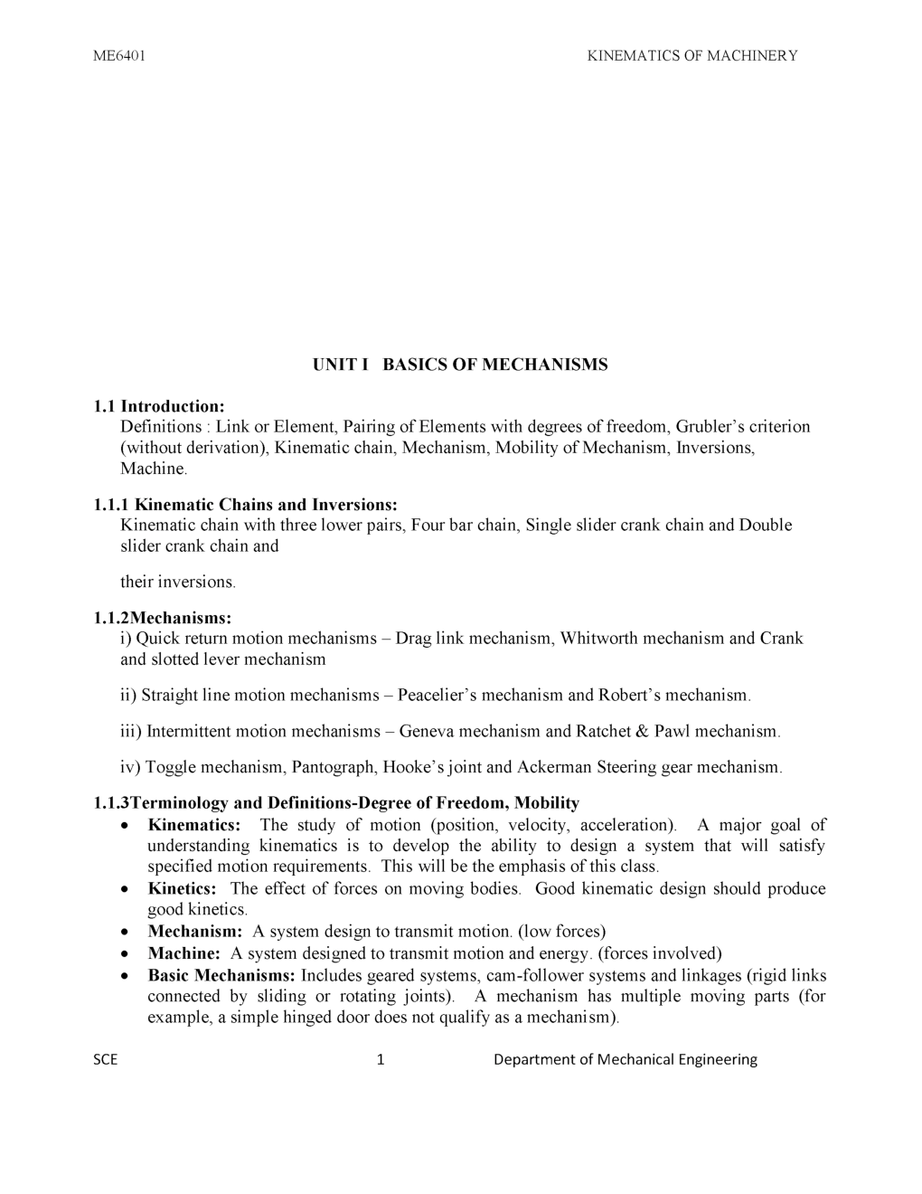 IES Mechanical Study Material Paper-II Mechanisms and Machines - Page 3