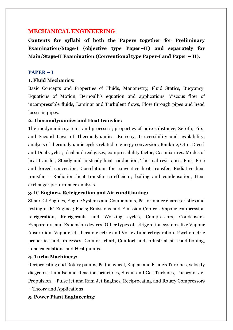 IES Mechanical Engineering syllabus - Page 3