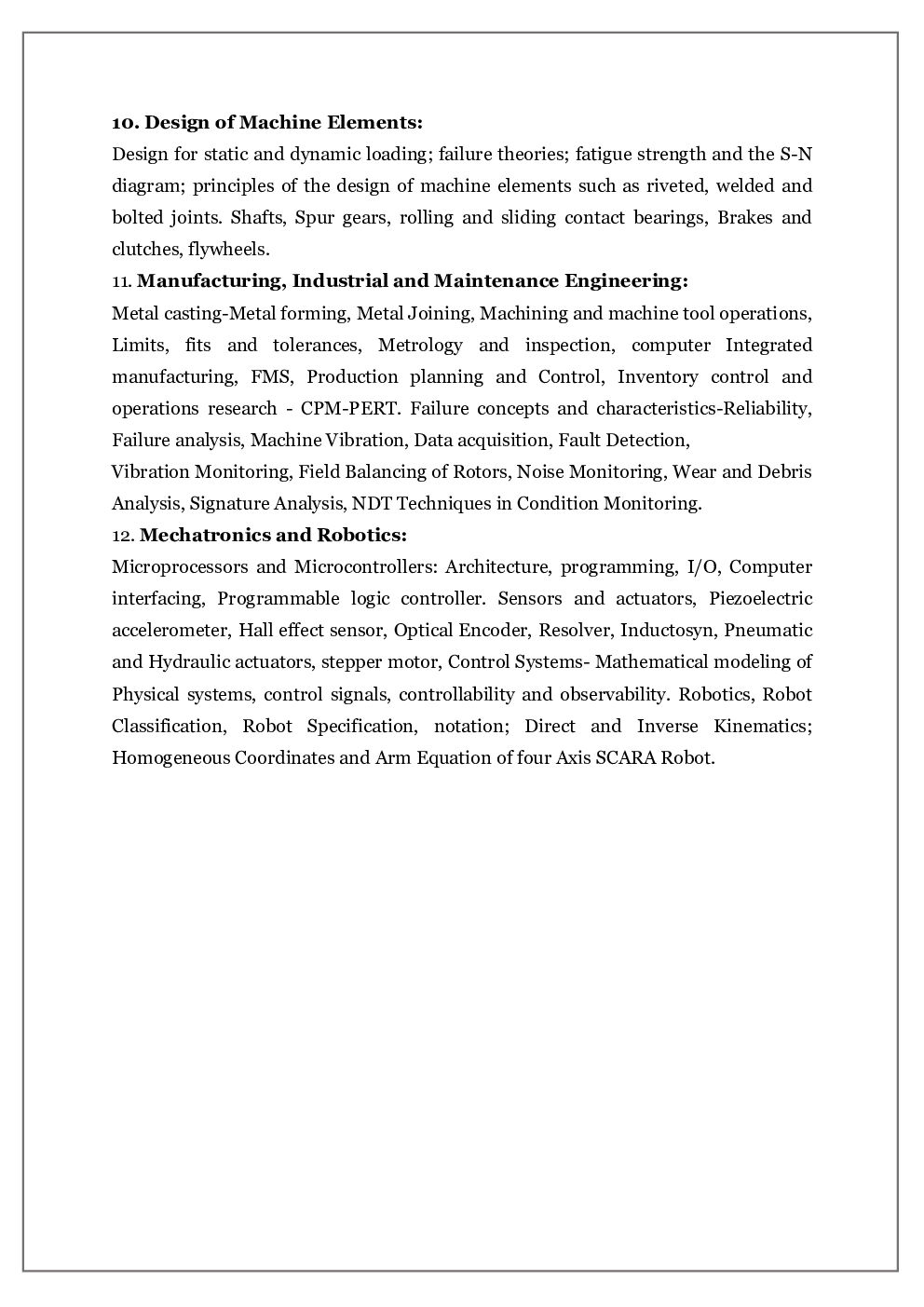 IES Mechanical Engineering syllabus - Page 5