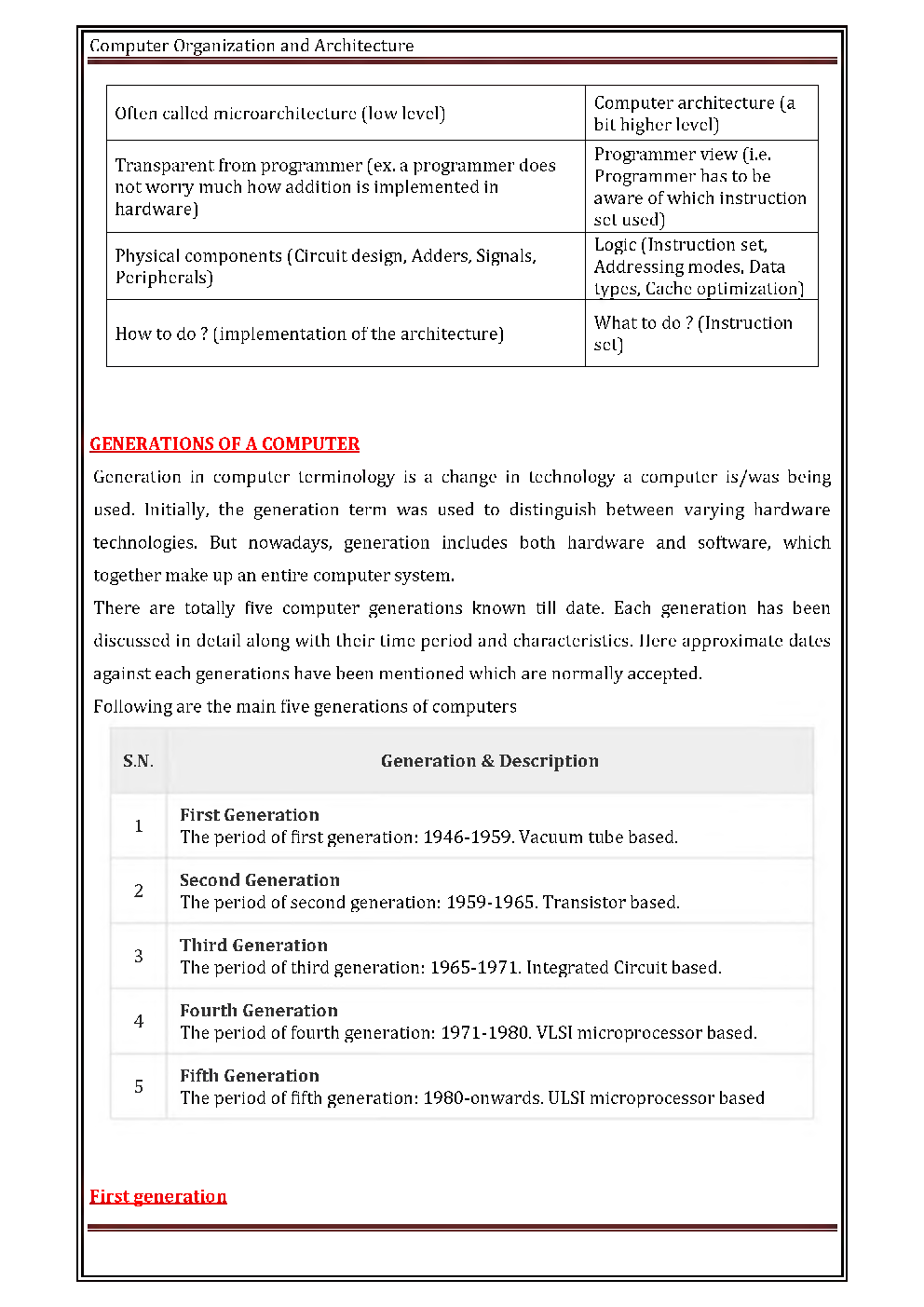 IES ETC Study Material Computer Organization and Architecture - Page 4