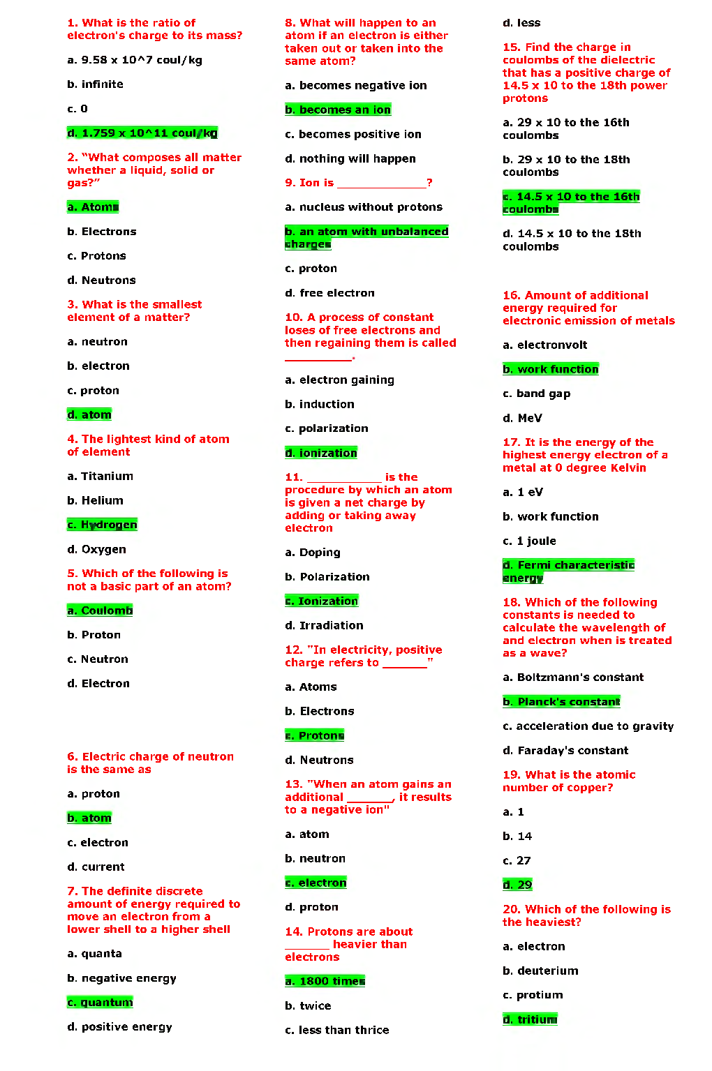 IES ETC Study Material MCQS - Page 2