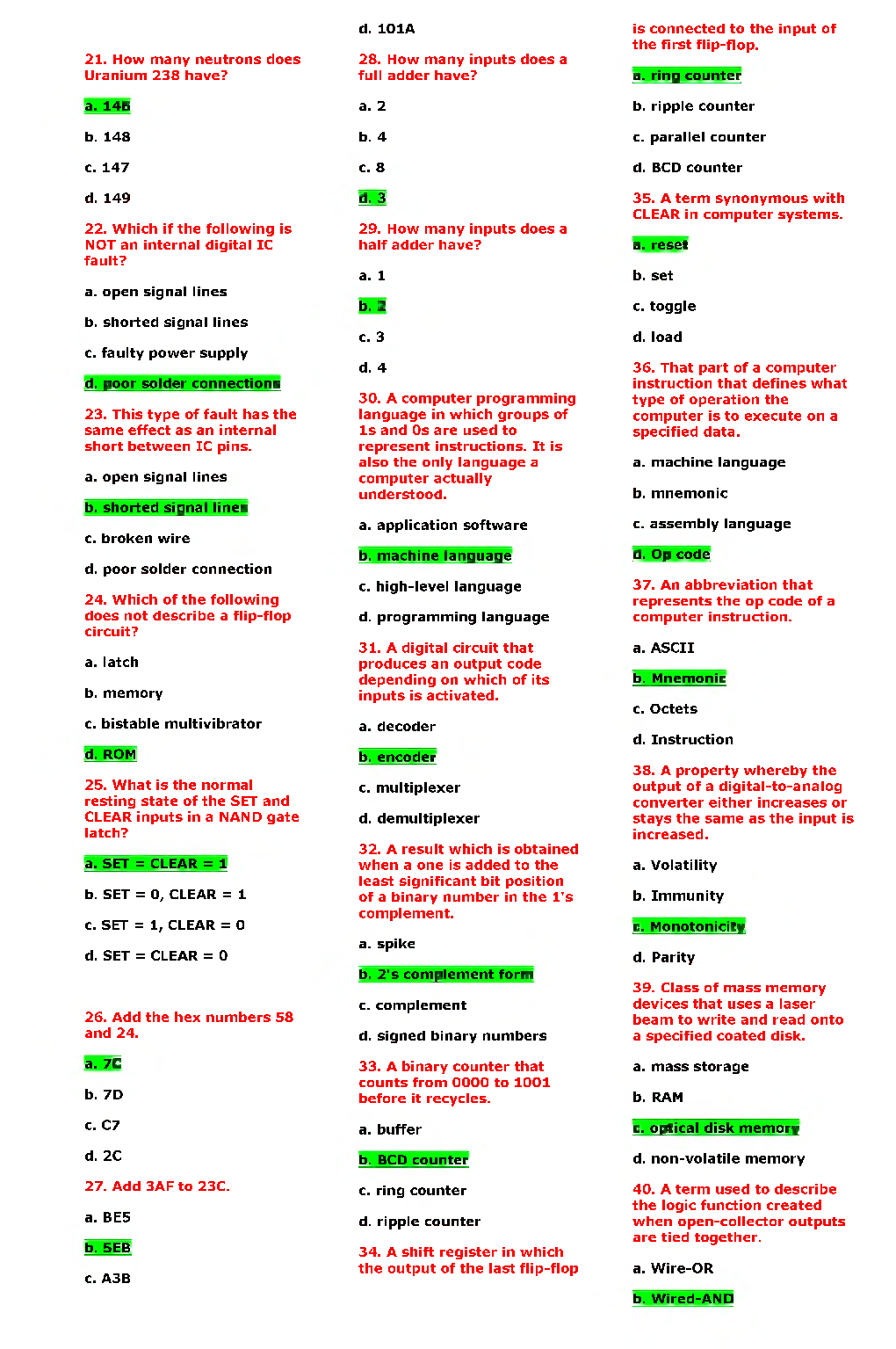 IES ETC Study Material MCQS - Page 3