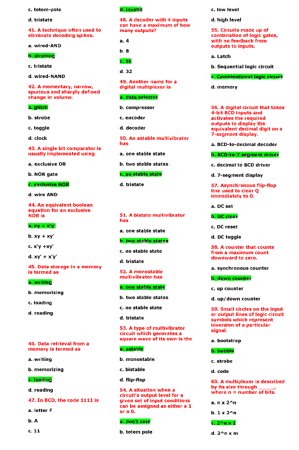 IES ETC Study Material MCQS - Page 4