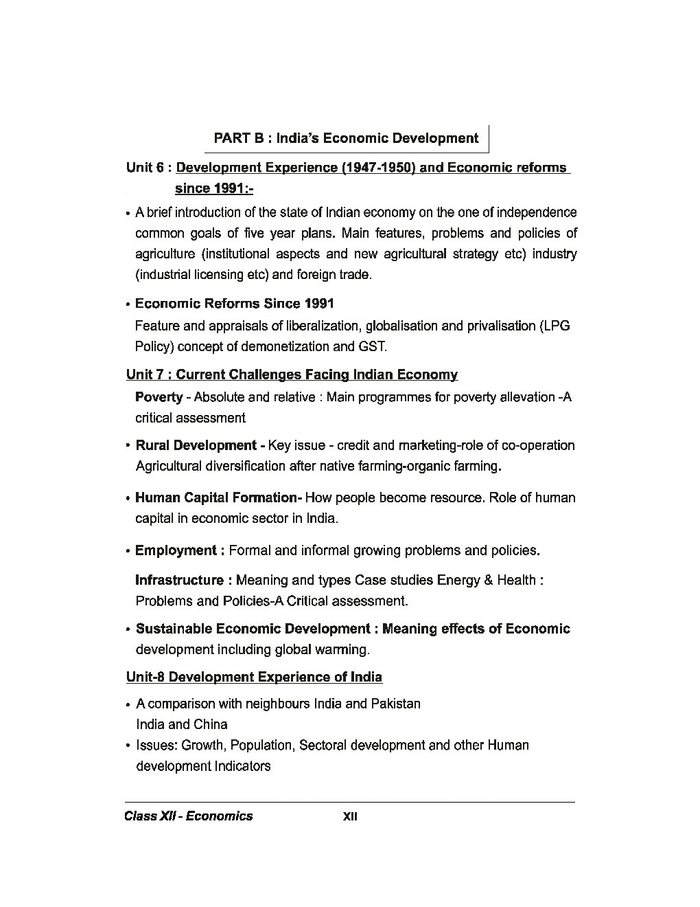 NCERT Study Material For Class-12 Economics - Page 5