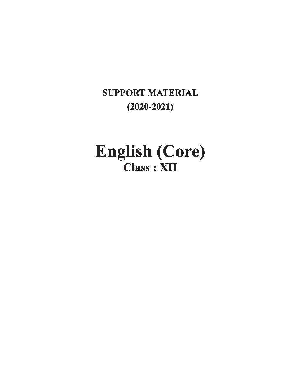 NCERT Study Material For Class-12 English - Page 2
