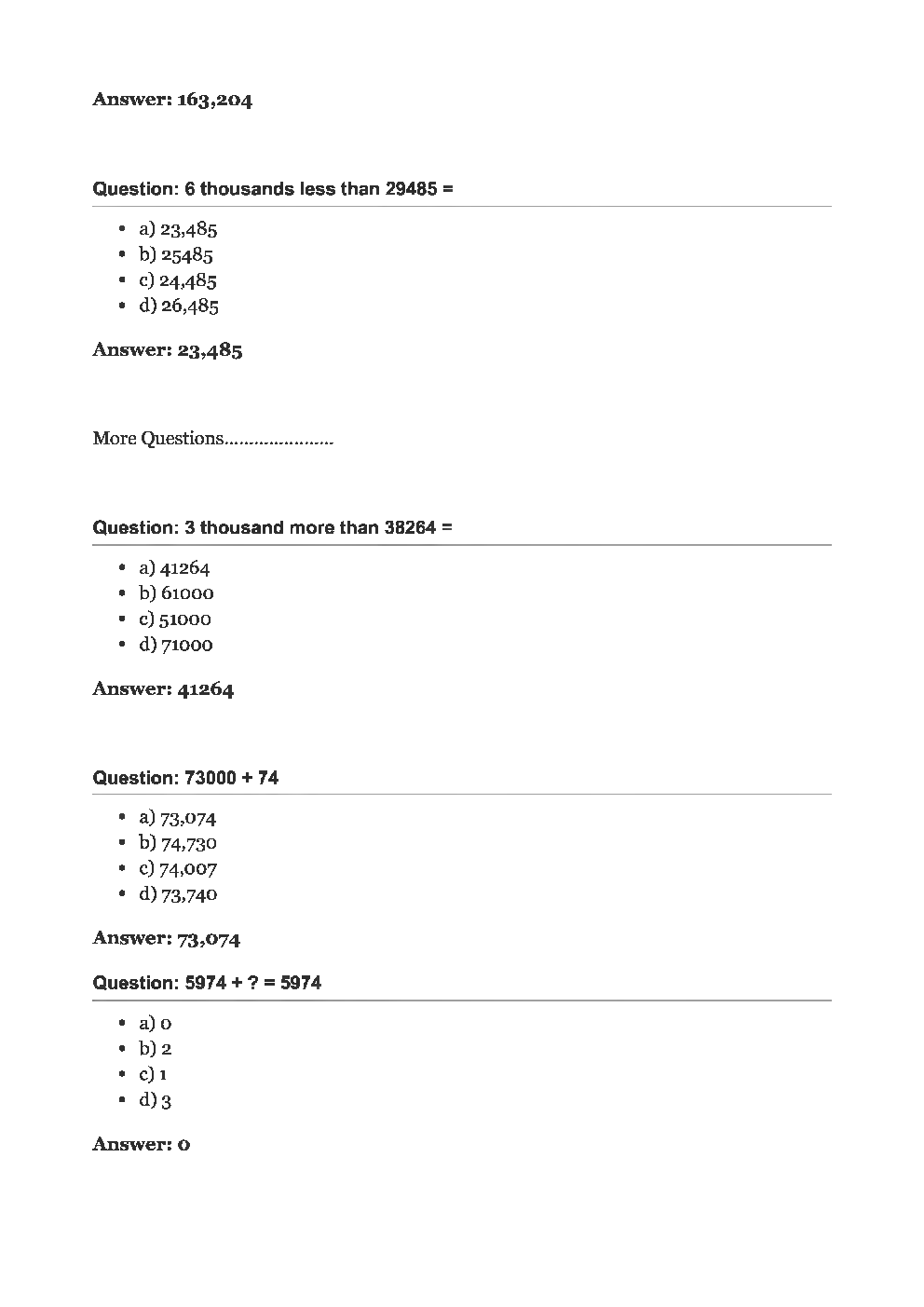 Olympiad Class-4 Topic Wise MCQs For Mathematics - Page 5