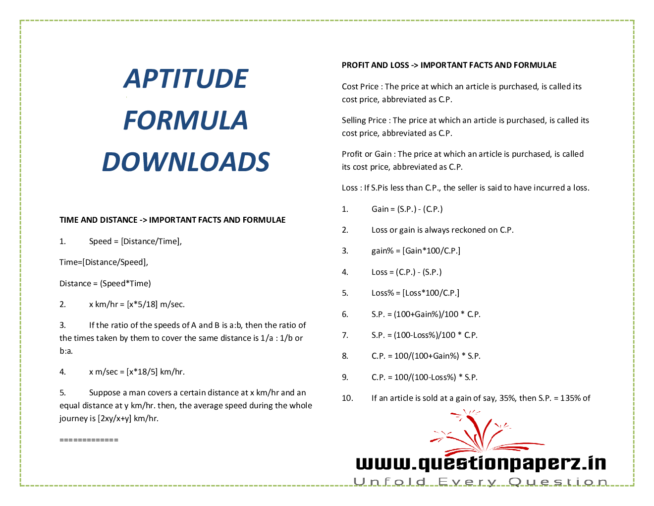 Bank PO Formula Book - Page 2