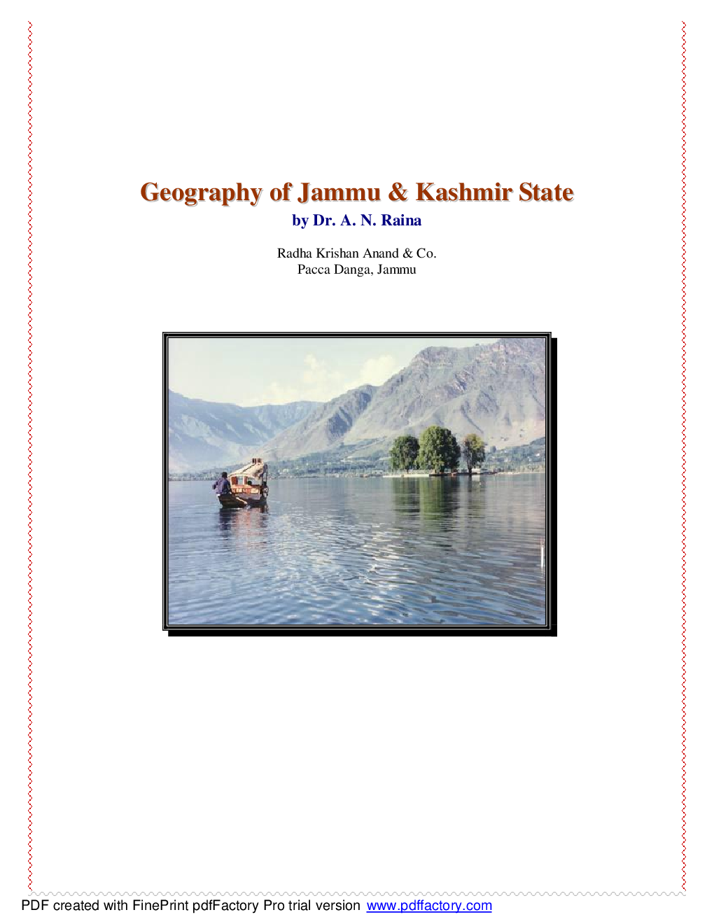 Geography Of Jammu And Kashmir - Page 3