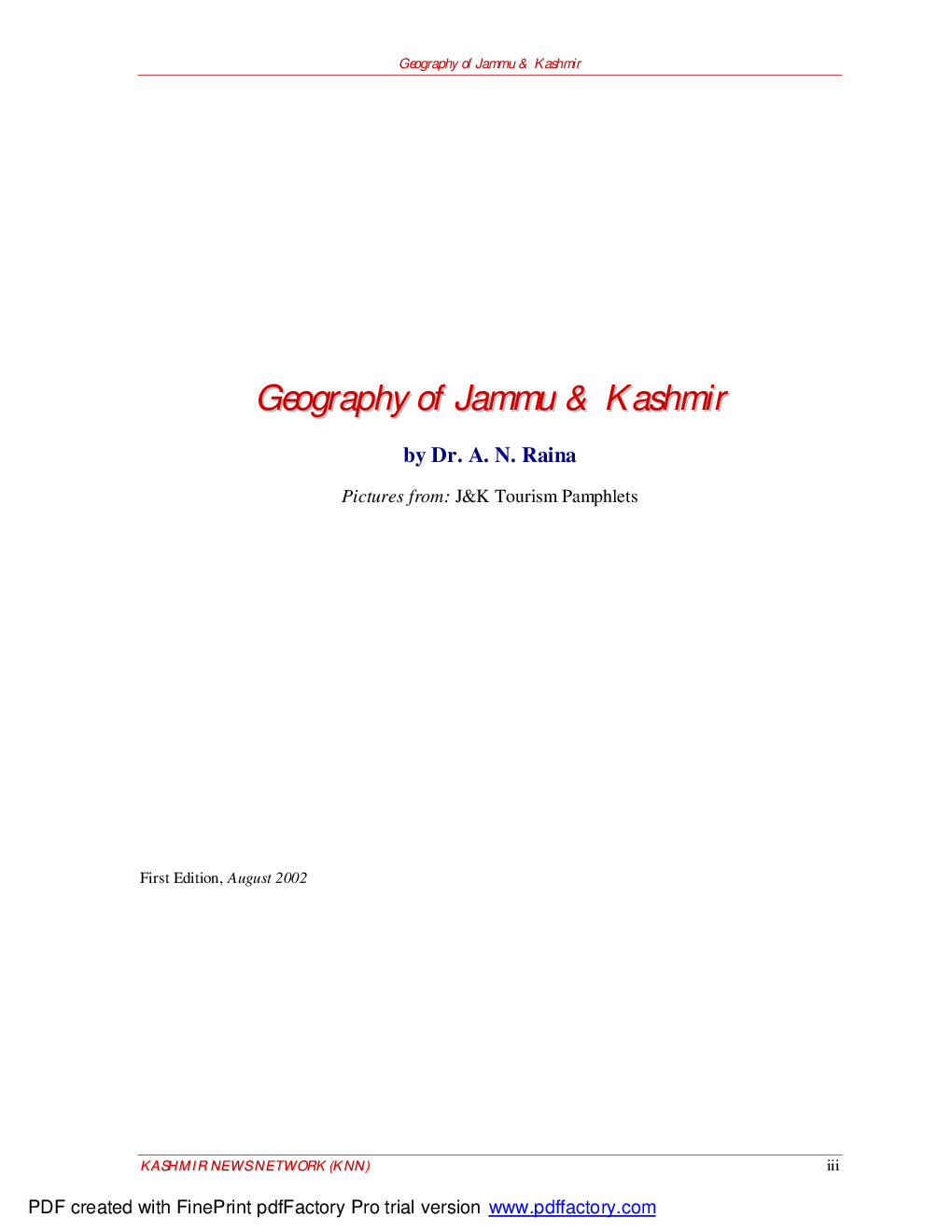 Geography Of Jammu And Kashmir - Page 4