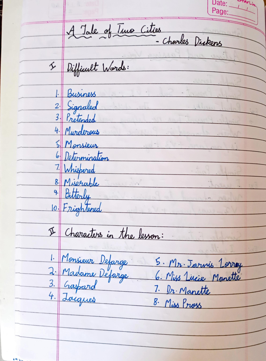 Class 8 English A tale of 2 Cities - Page 2