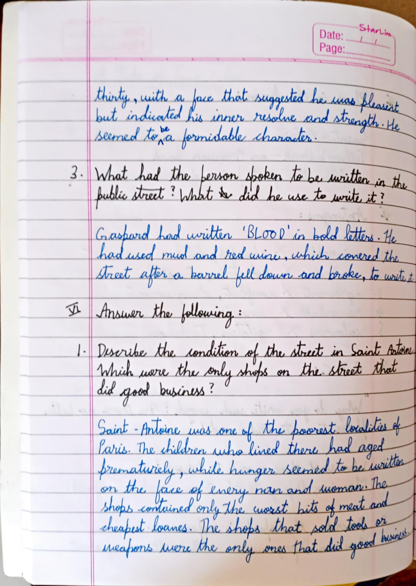 Class 8 English A tale of 2 Cities - Page 4