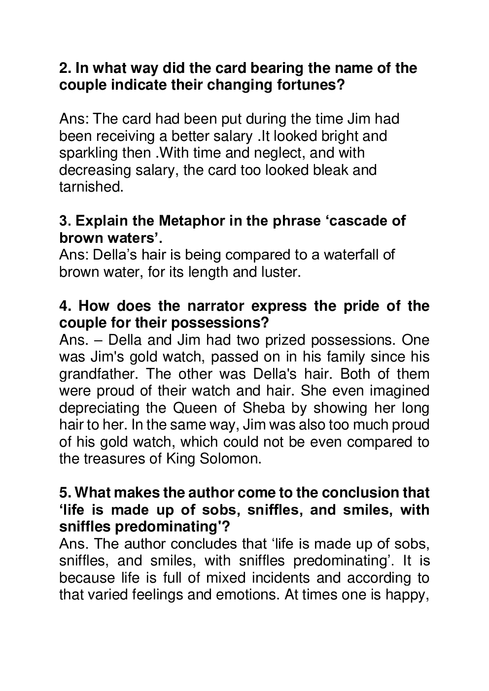 Class 8 English Literature The Gift of Magi - Page 4