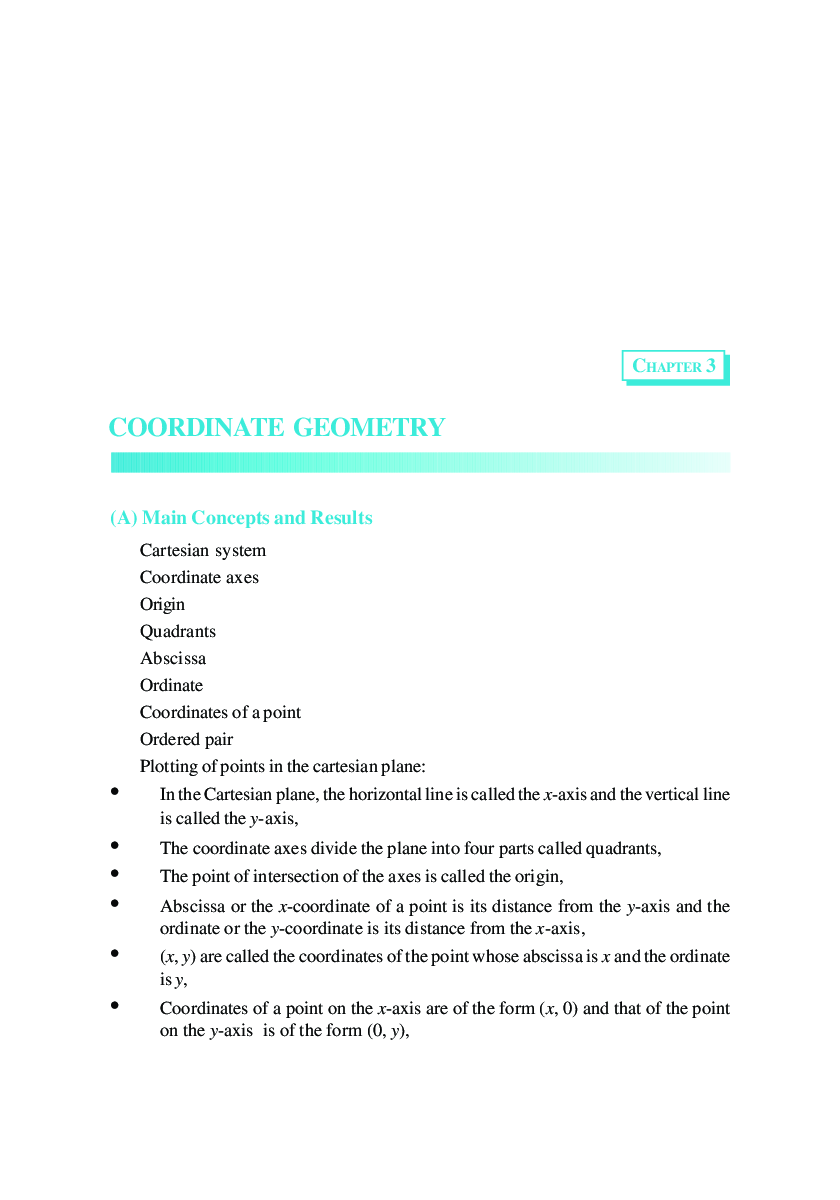 Class-9 Maths Coordinate Geometry - Page 2