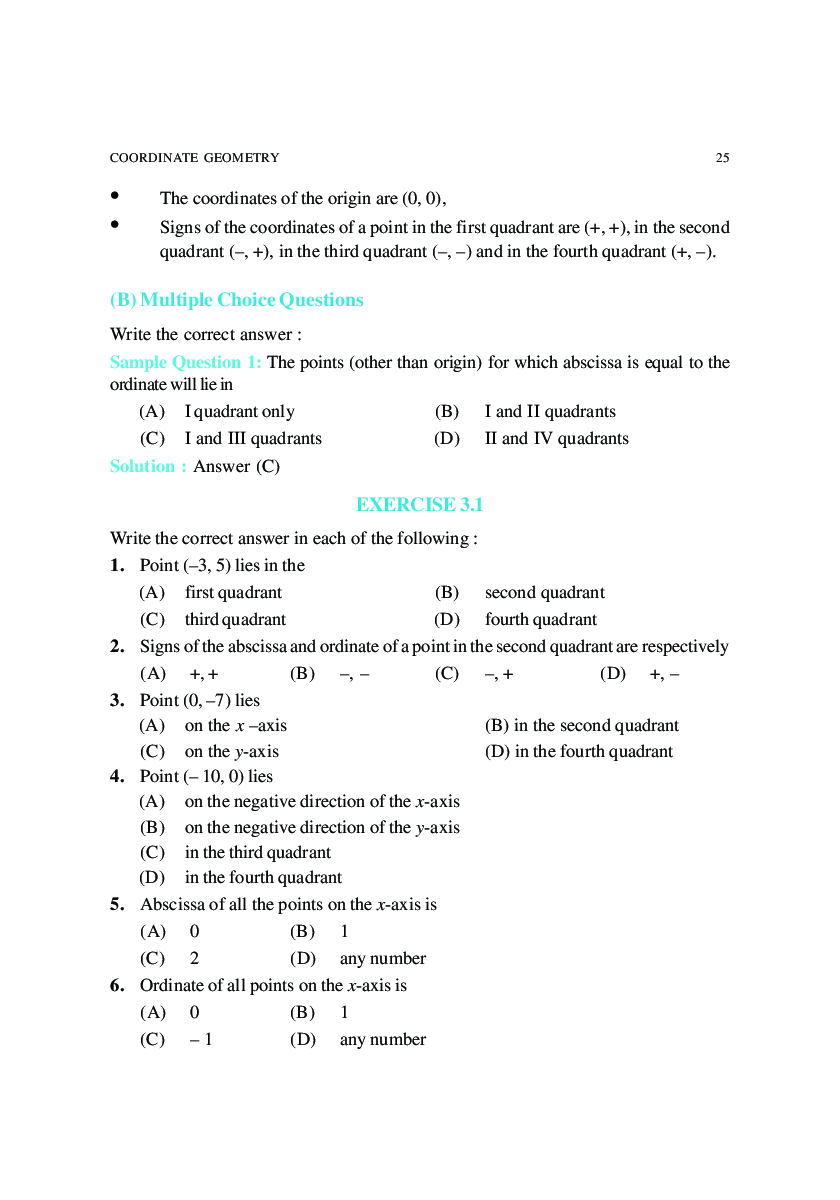 Class-9 Maths Coordinate Geometry - Page 3