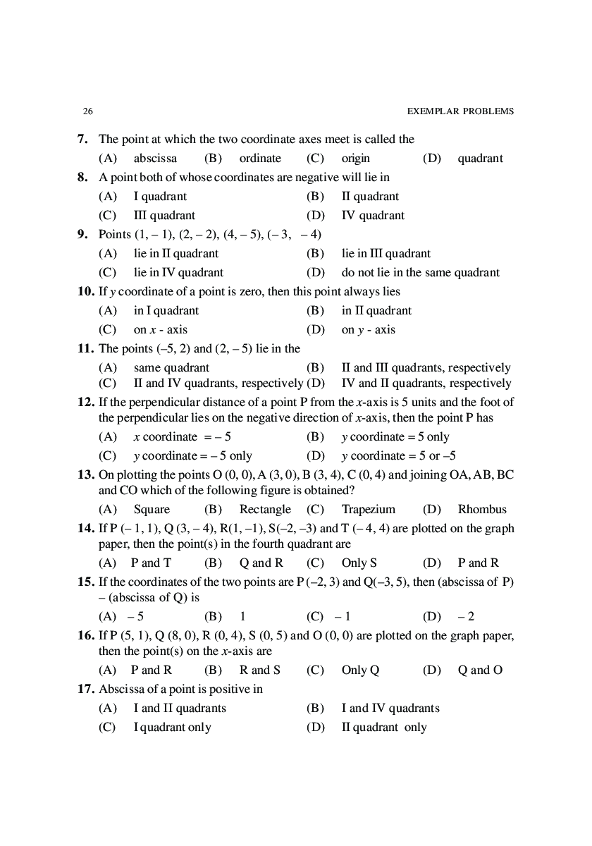 Class-9 Maths Coordinate Geometry - Page 4