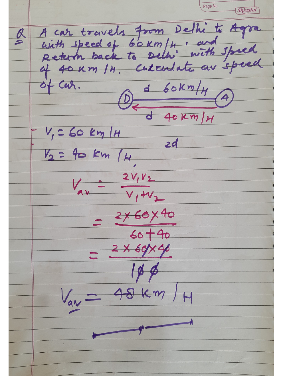 Hand Written Notes Speed And Velocity - Page 4