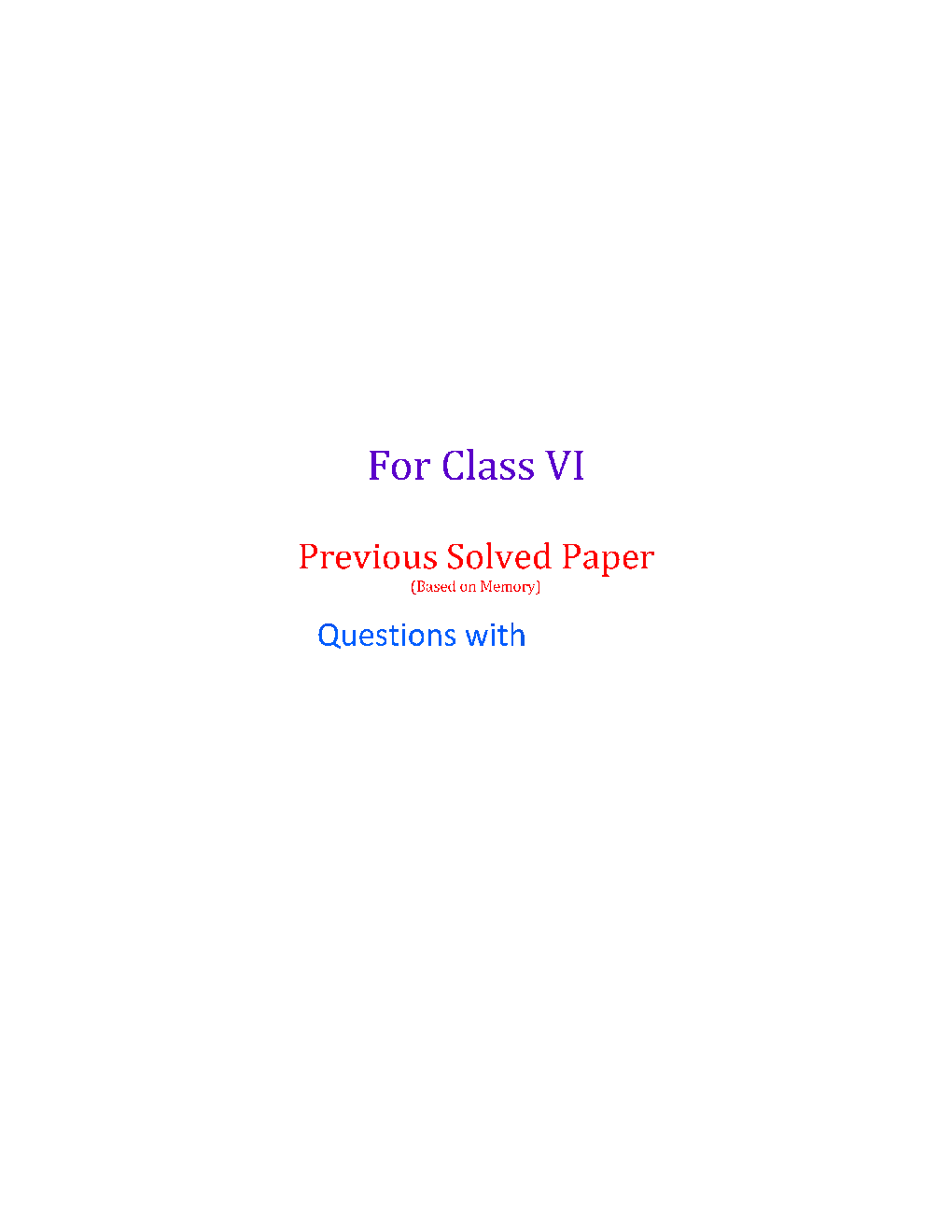Sainik School Exam 2015 Year Paper With Answers - Page 2