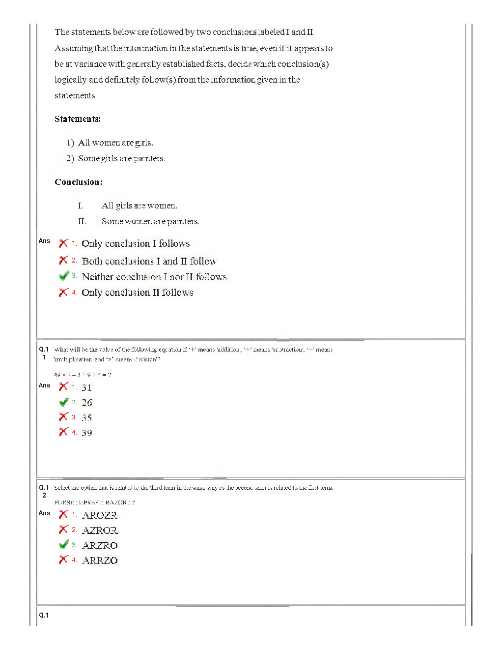 SSC GD Constable Previous Year Question Paper 2019 Paper-1 - Page 5