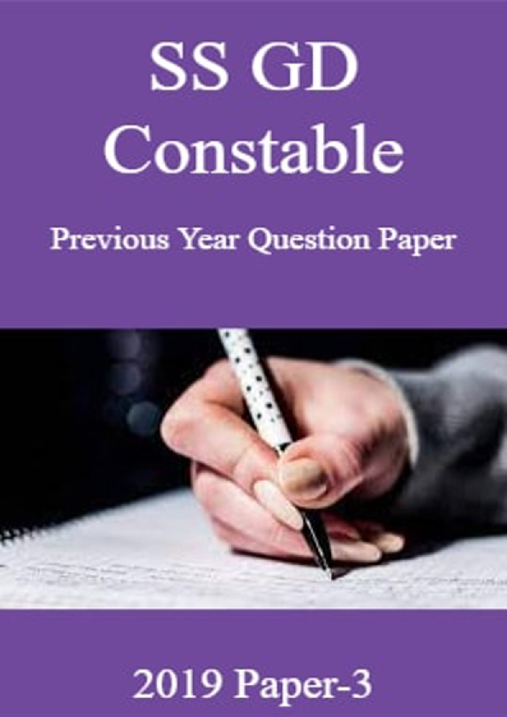 SSC GD Constable Previous Year Question Paper 2019 Paper-3 - Page 1