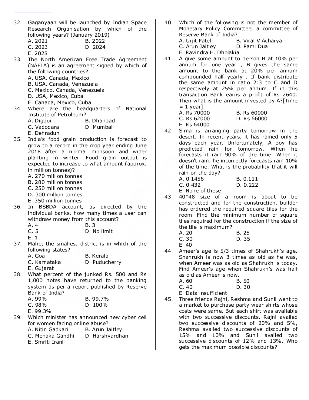 IBPS RRB Previous Year Question Paper-1 With Solutions-2018 - Page 4