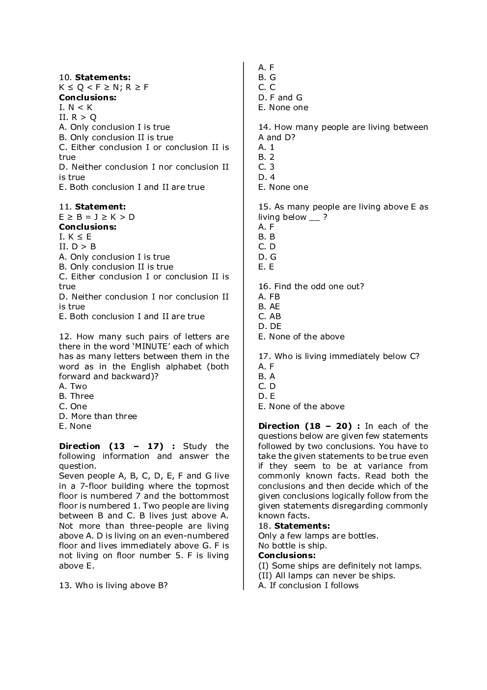 IBPS RRB Previous Year Question Paper-1 With Solutions-2019 - Page 3