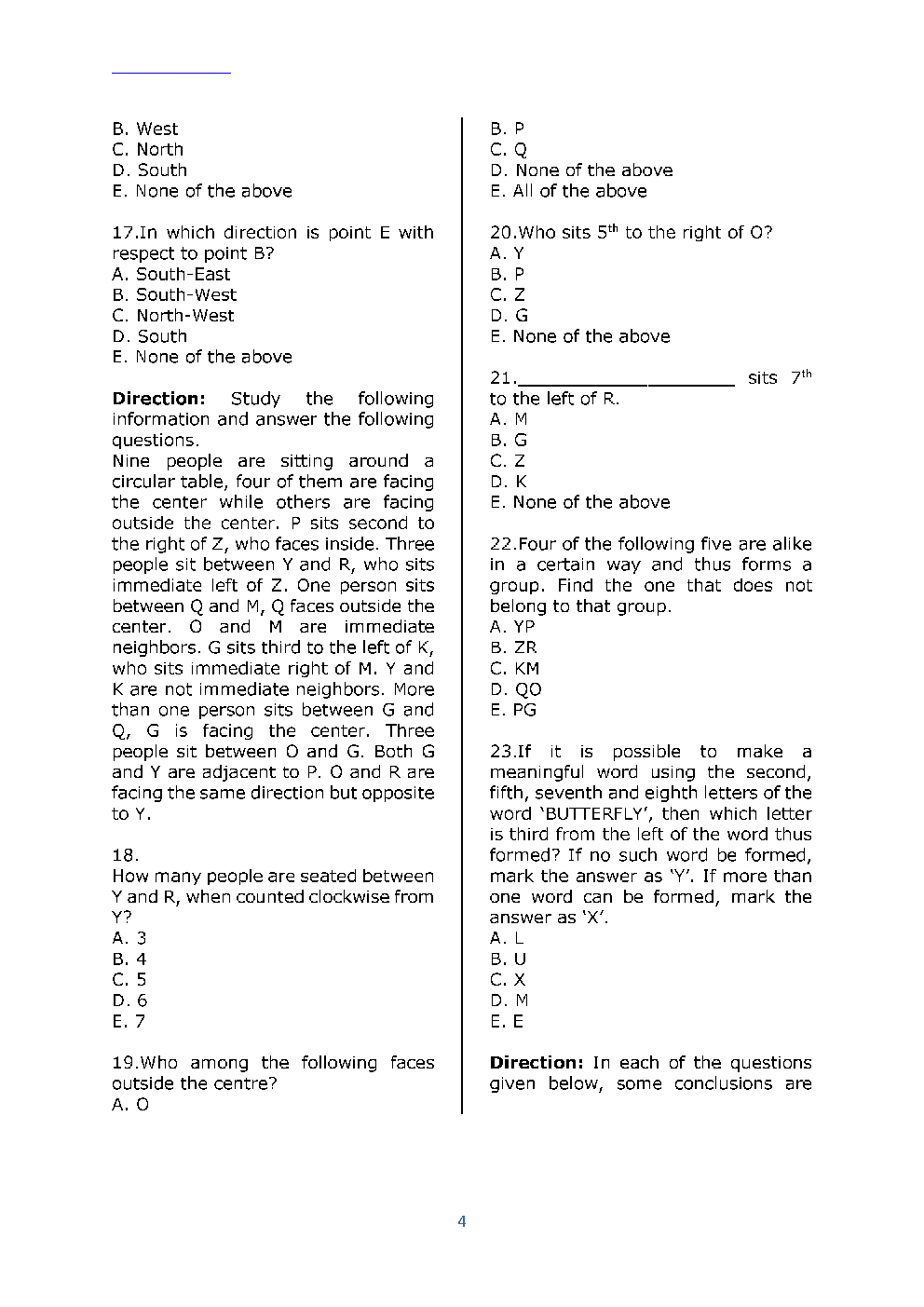 IBPS RRB Previous Year Question Paper-1 With Solutions-2020 - Page 4
