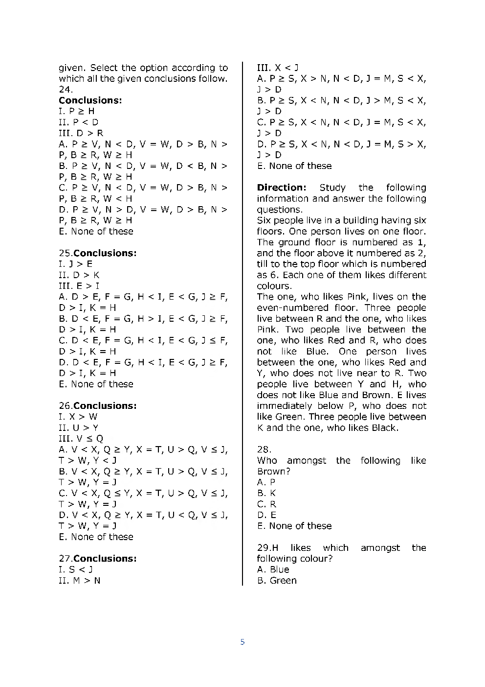 IBPS RRB Previous Year Question Paper-1 With Solutions-2020 - Page 5