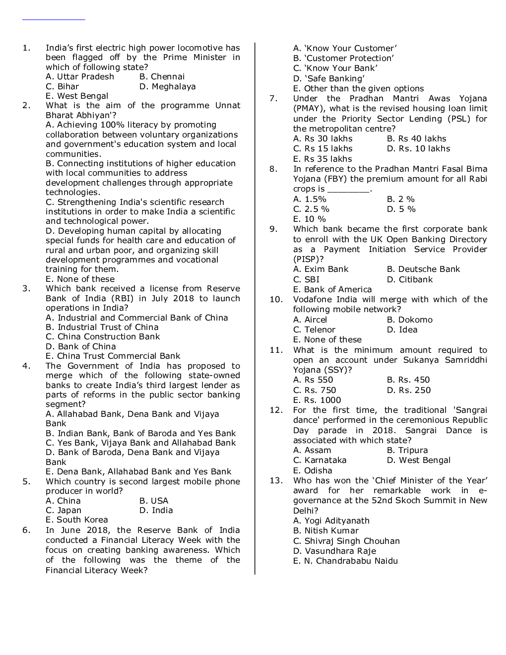 IBPS RRB Previous Year Question Paper-3 With Solutions-2018 - Page 2