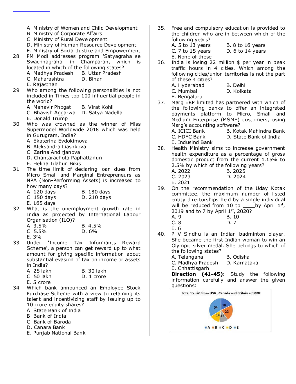 IBPS RRB Previous Year Question Paper-3 With Solutions-2018 - Page 4