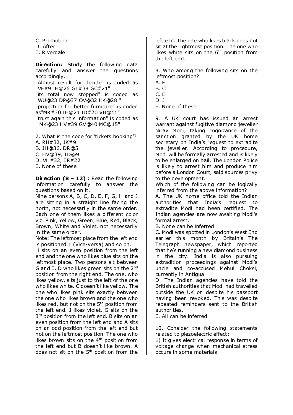 IBPS RRB Previous Year Question Paper-3 With Solutions-2019 - Page 3