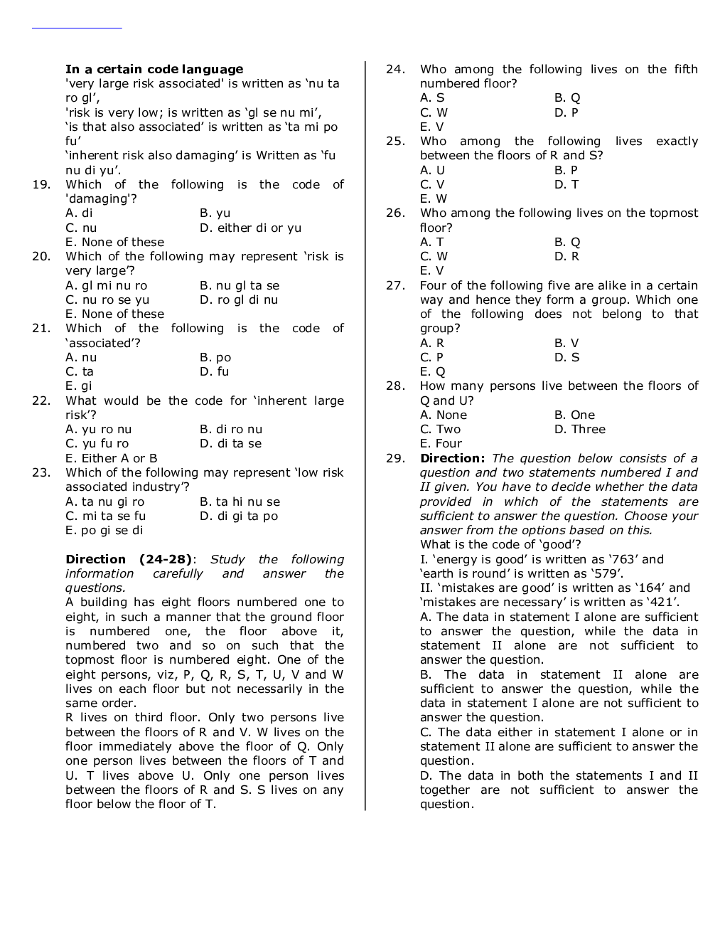 IBPS RRB Previous Year Question Paper-4 With Solutions-2018 - Page 4