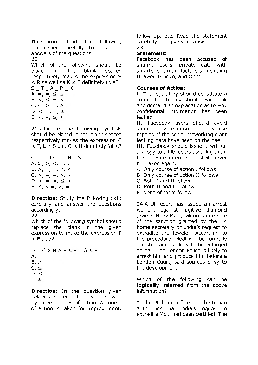 IBPS RRB Previous Year Question Paper-4 With Solutions-2020 - Page 5