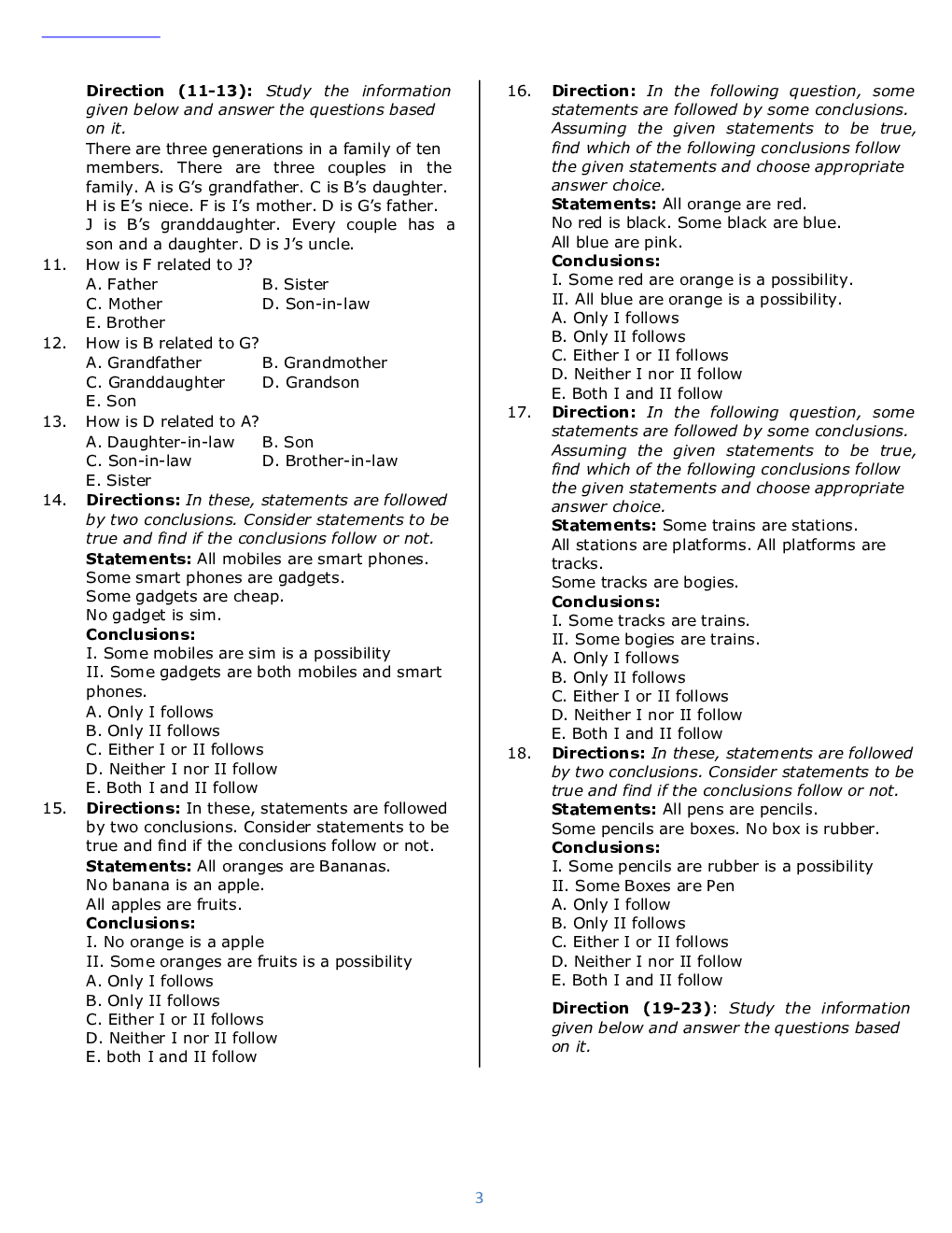 IBPS RRB Previous Year Question Paper-5 With Solutions-2018 - Page 3