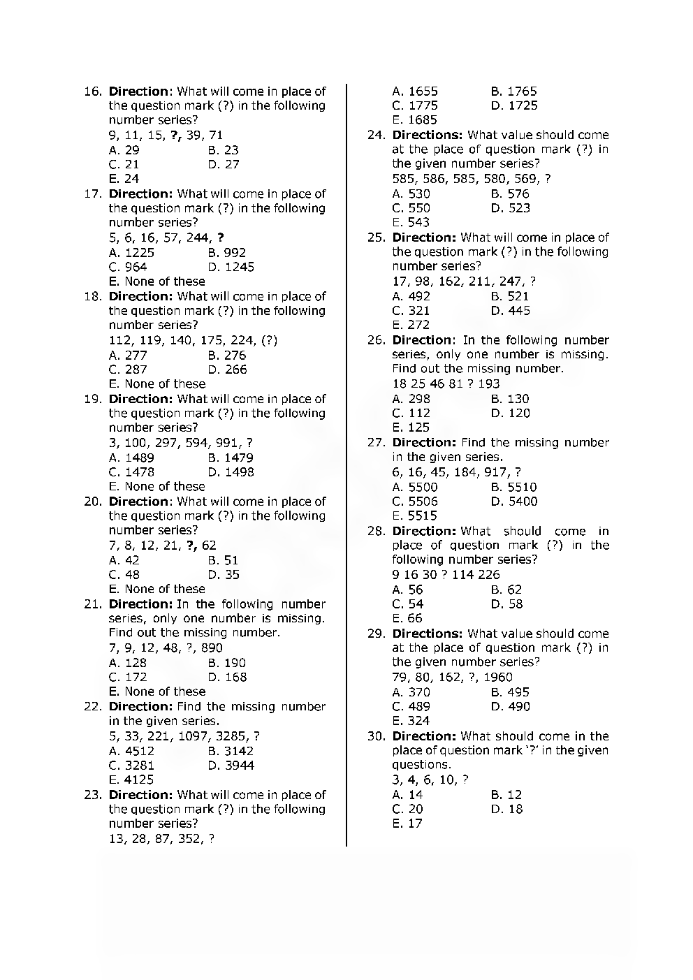 None Verbal Series MCQ's For All Competitive Exams - Page 3