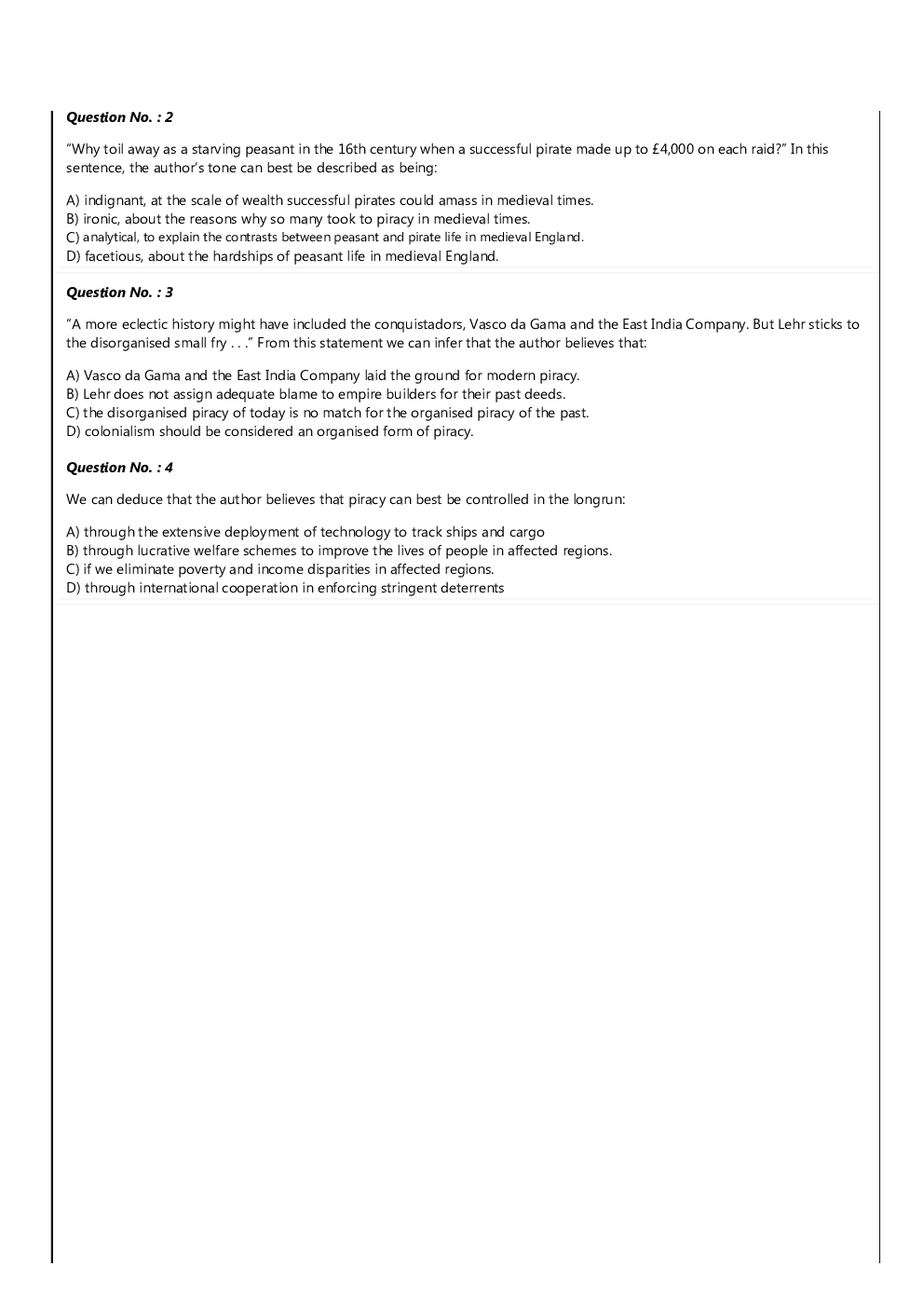 CAT 2020 Previous Year Question Papers With Solutions (Slot-2) - Page 3