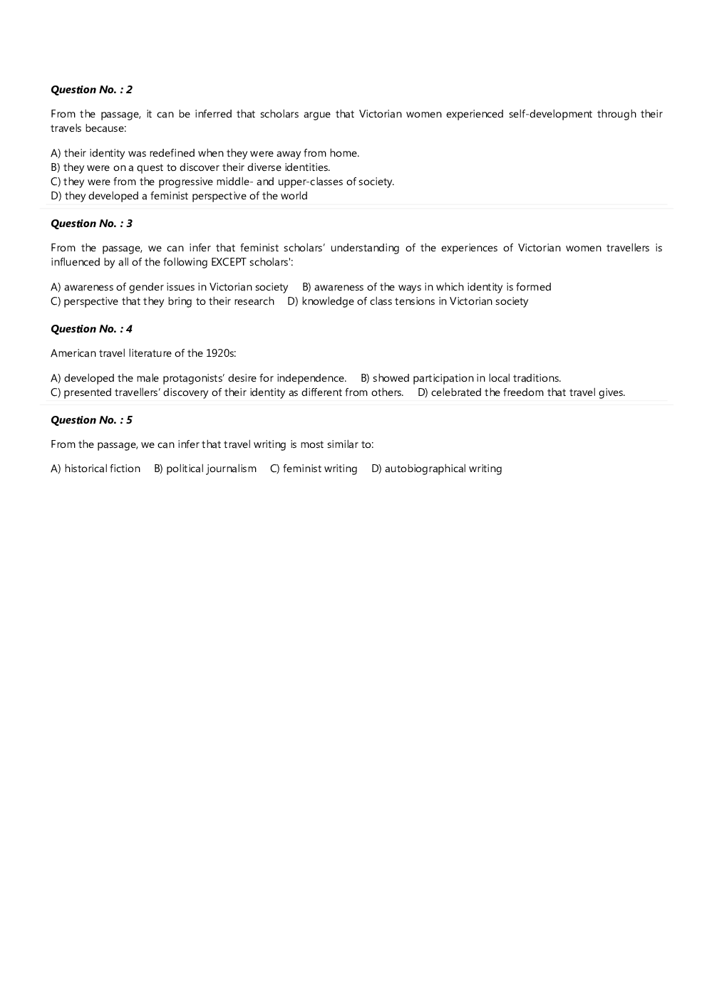 CAT 2020 Previous Year Question Papers With Solutions (Slot-3) - Page 3